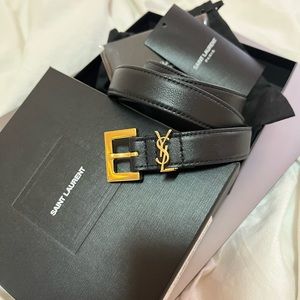 YSL SKINNY BELT